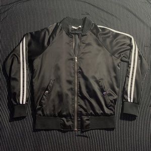 satin bomber jacket